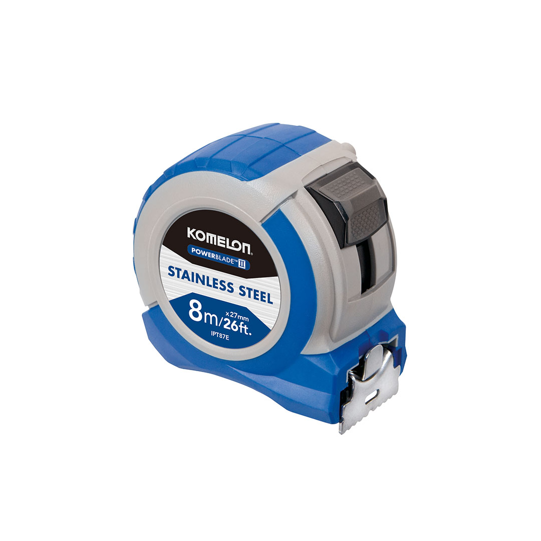 Komelon PowerBlade Meetlint 5m (27mm Breed) - KOMMPT516M Zwart - Extra Duurzaam
